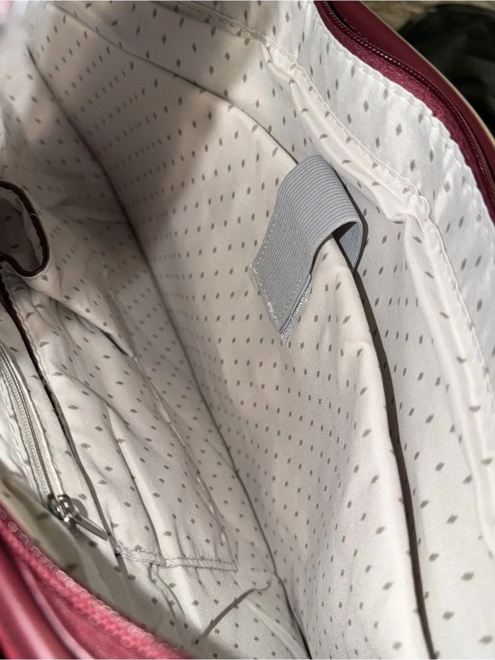 Vanessa Williams Quilted Laptop Tote Bag in Wine Red